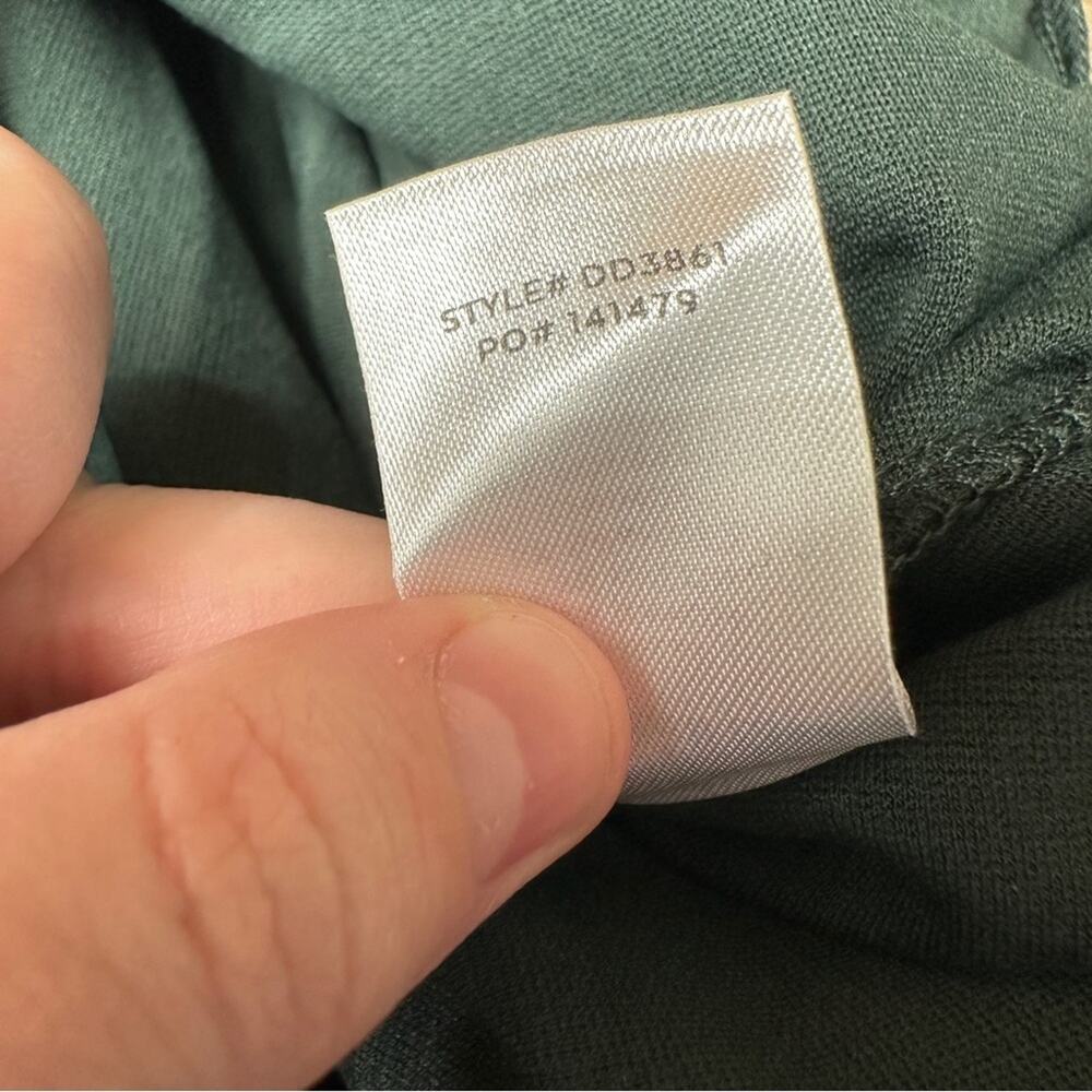 Lulus How Much I Care Dark Green‎ Off-the-Shoulder Ruffle Hem Midi Dress Sz S - Picture 9 of 12